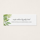Olive Greenery Wedding Website RSVP (Front)