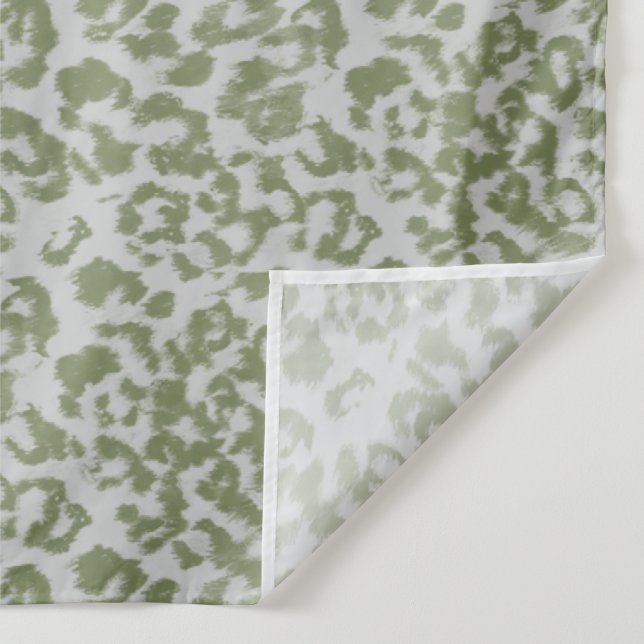 Olive grey spotted leopard  tapestry (Detail)