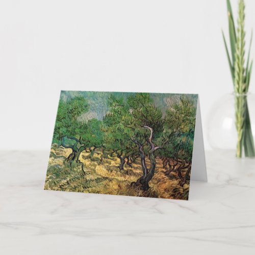 Olive Grove by Vincent van Gogh Card