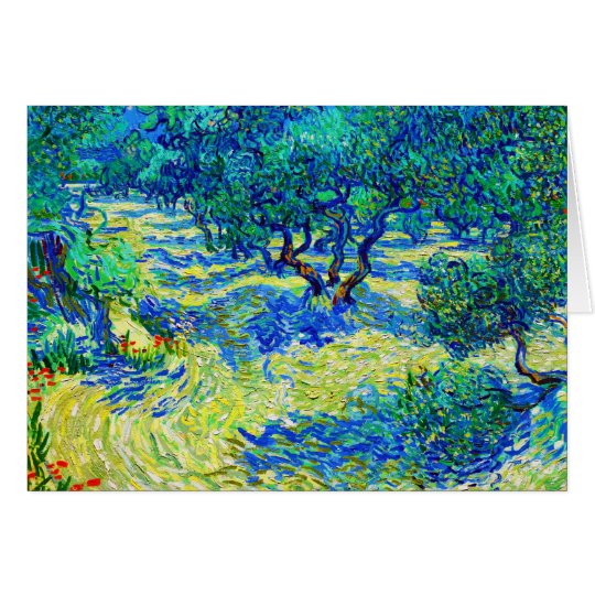 Olive Grove by Vincent Van Gogh Card