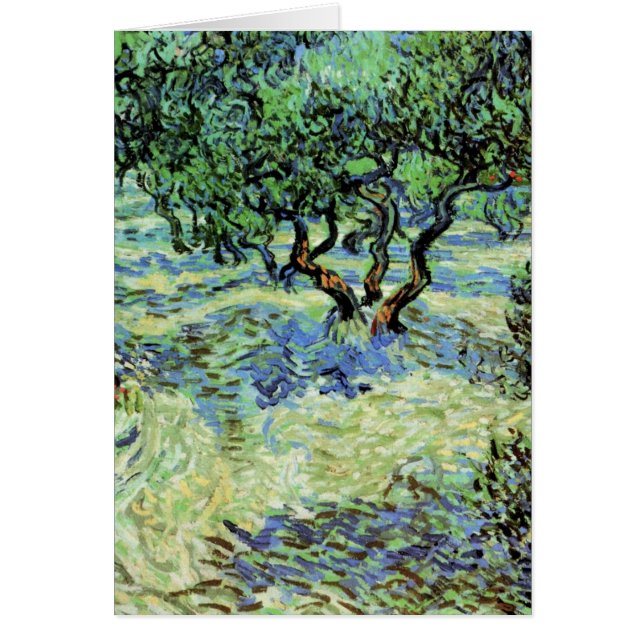 Olive Grove by Vincent van Gogh Cards (Front)