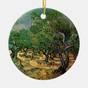 Olive Grove by Vincent van Gogh Ceramic Ornament