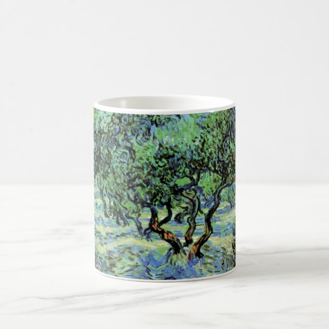 Olive Grove by Vincent van Gogh Coffee Mug (Center)
