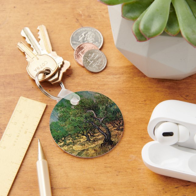 Olive Grove by Vincent van Gogh Keychain (Desk)