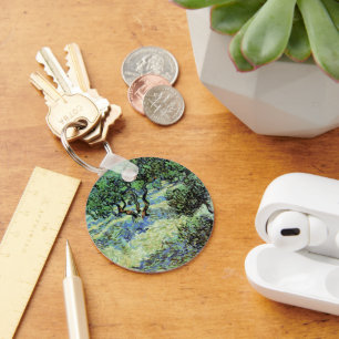Olive Grove by Vincent van Gogh Keychain