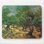 Olive Grove by Vincent van Gogh Mouse Pad<br><div class="desc">Olive Grove by Vincent van Gogh is a vintage fine art post impressionism landscape nature painting. An orchard of fruit trees on a farm during the summer. It is one of over a dozen landscapes of olive trees that van Gogh painted while living in the south of France. About the...</div>