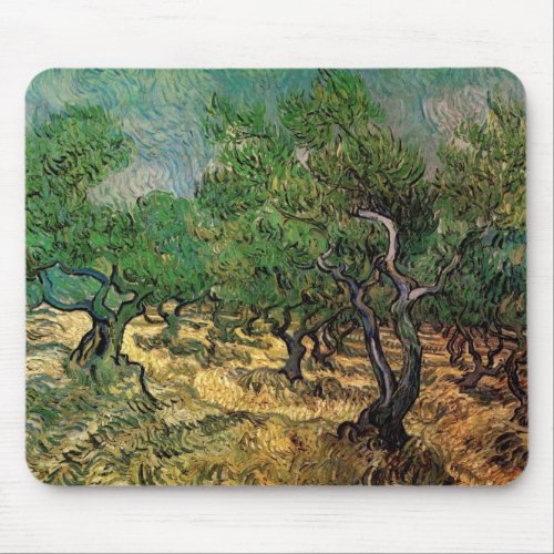 Olive Grove by Vincent van Gogh Mouse Pad