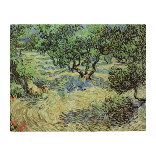 Olive Grove by Vincent van Gogh Wood Wall Decor