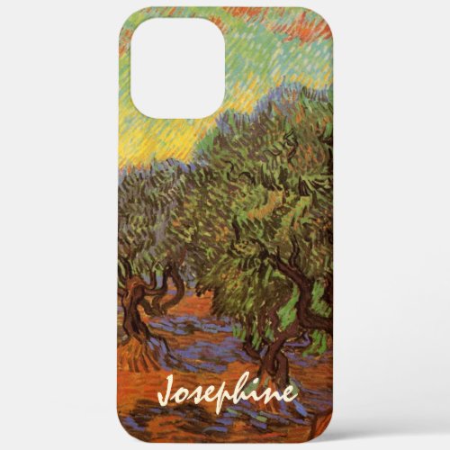 Olive Grove Orange Sky by Vincent van Gogh iPhone 12 Pro Max Case