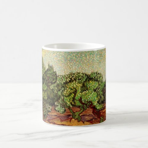 Olive Grove Pale Blue Sky by Vincent van Gogh Coffee Mug