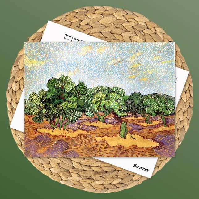 Olive Grove Pale Blue Sky Vincent van Gogh Postcard (Creator Uploaded)