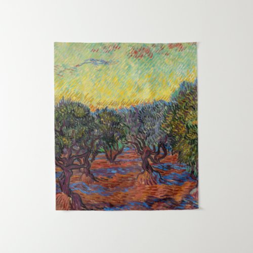 Olive Grove Saint_Remy 1889 by Vincent van Gogh Tapestry