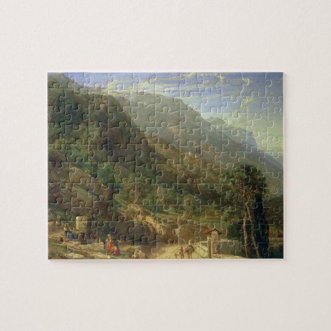 Olive Groves at Varenna, Lake Como, Italy, 1861 (o Jigsaw Puzzle (Horizontal)