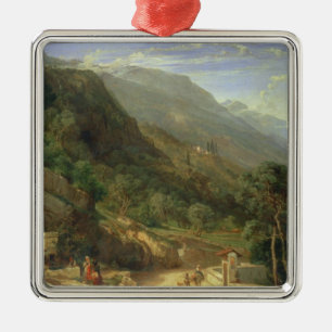 Olive Groves at Varenna, Lake Como, Italy, 1861 (o Metal Ornament