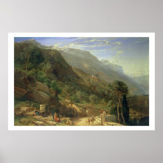 Olive Groves at Varenna, Lake Como, Italy, 1861 (o Poster (Front)