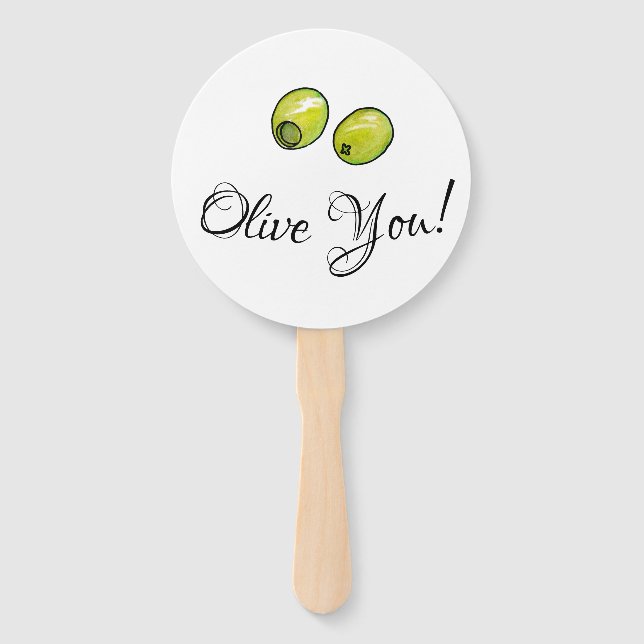 Olive Hand Fan (Front)