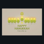 Olive Hanukkah Menorah Photo Print<br><div class="desc">A group of fun-loving olives get together for a photo op and form a menorah to send a Happy Hanukkah greeting.</div>