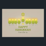 Olive Hanukkah Menorah Photo Print<br><div class="desc">A group of fun-loving olives get together for a photo op and form a menorah to send a Happy Hanukkah greeting.</div>