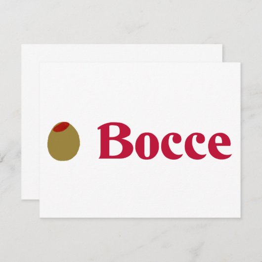Olive (I Love) Bocce (Front/Back)