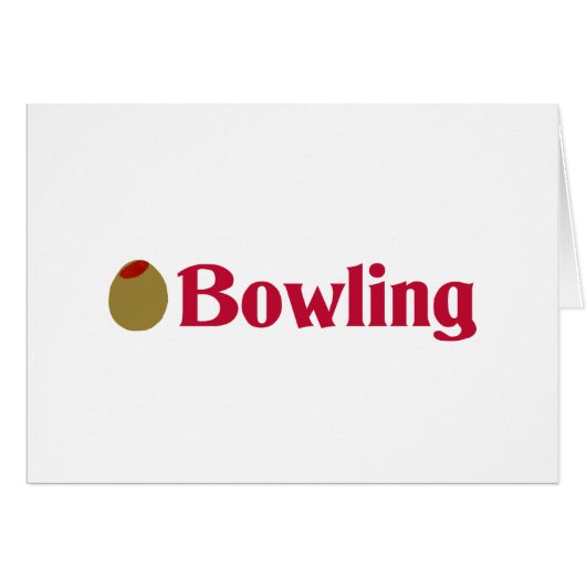 Olive (I Love) Bowling Cards (Front Horizontal)