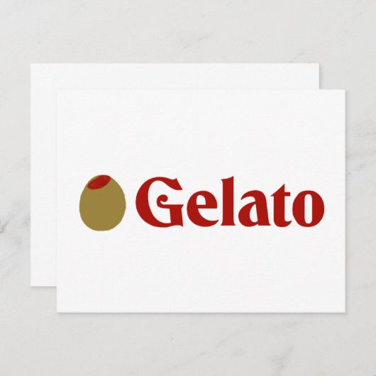 Olive (I Love) Gelato (Front/Back)