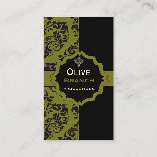 Customizable Olive Juice Business Card Templates