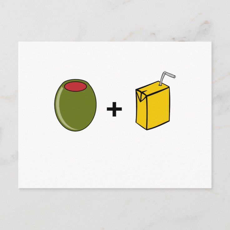 Olive Juice I Love You Postcard Zazzle