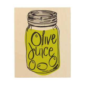 Olive Juice (I Love You) Wood Wall Art