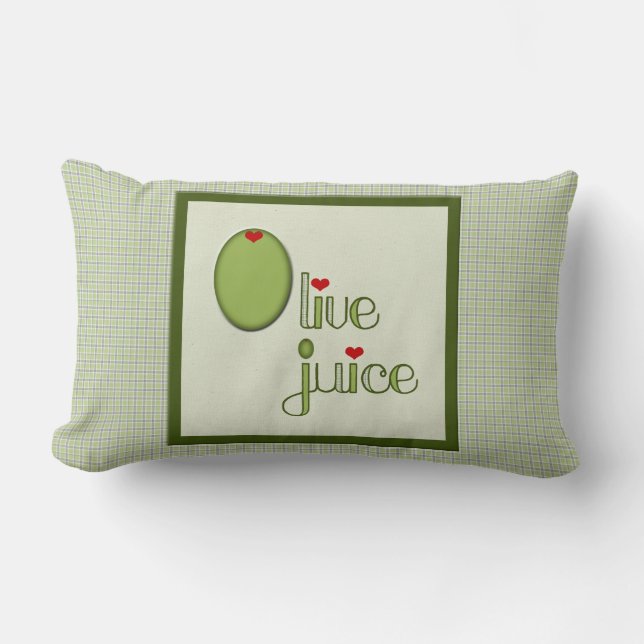 Olive Juice Lumbar Pillow (Front)