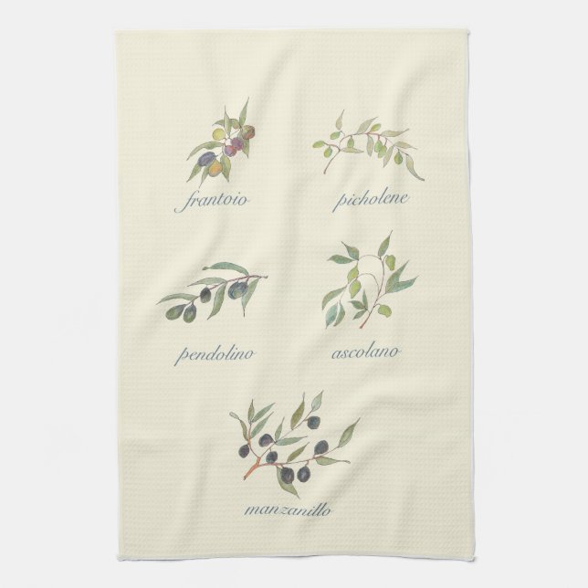 Olive Kitchen Towel (Vertical)