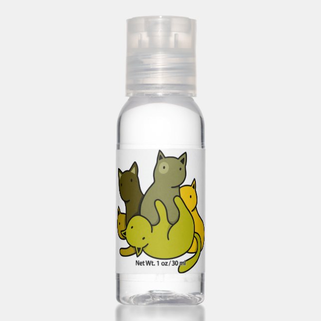 Olive kittens hand sanitizer (Front)