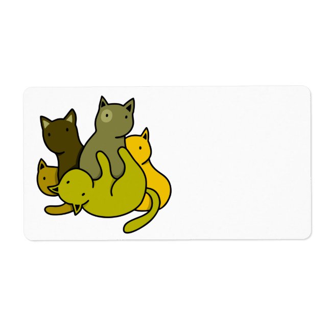 Olive kittens label (Front)