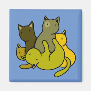 Olive kittens magnet