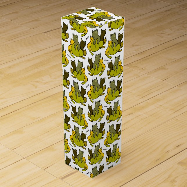 Olive kittens wine box (Front)