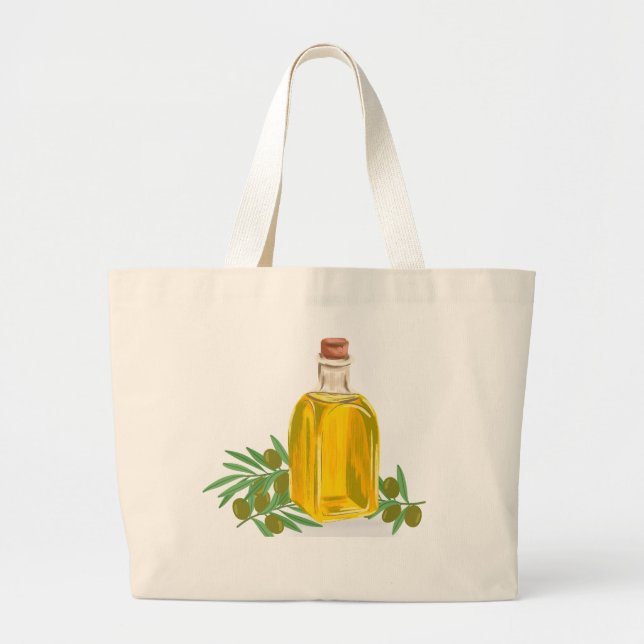 Olive Large Tote Bag (Front)