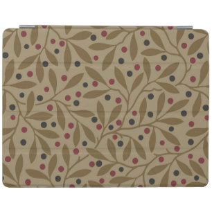 Olive Leaf Berry Earthy Willow Branch iPad Smart Cover