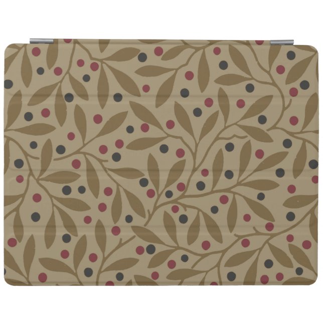 Olive Leaf Berry Earthy Willow Branch iPad Smart Cover (Horizontal)