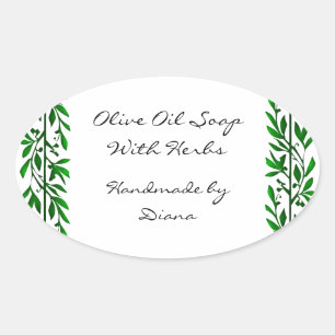 Olive Leaf Custom Recipe or Soap Label