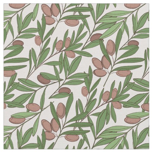 Olive leaves fabric