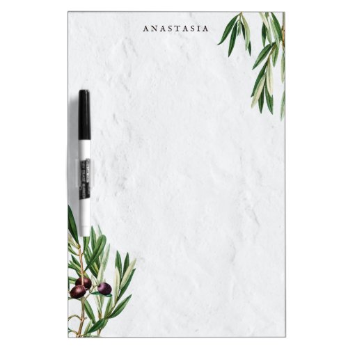 Olive Leaves Mediterranean Greek Island  Dry Erase Board