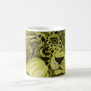 Olive Leopard Bush Cushion Coffee Mug