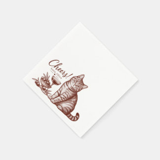 Olive Lover - Custom Pet Portrait Wedding Cocktail Napkins