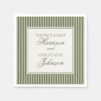 Olive Martini Old Money Striped Wedding