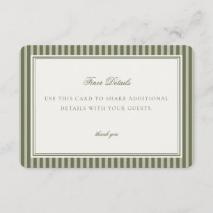 Olive Martini Tini Bit Closer Details Card Insert