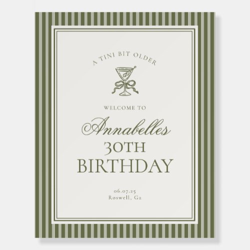 Olive Martini Tini Bit Older Birthday Welcome