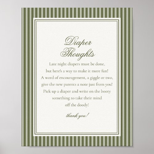 Olive Martini Tini Little One Diaper Thoughts