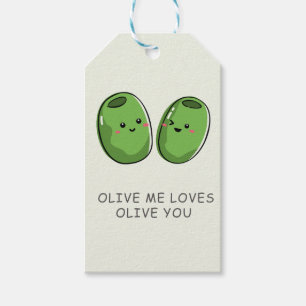 Olive Me Loves Olive You   Humor Weddings Bridal  Gift Tags