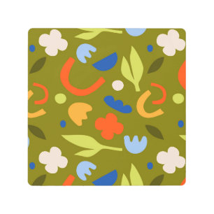 Olive Meadow Metal Print