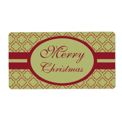 Olive Merry Christmas Labels