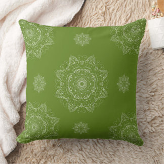 Olive  minimalist  Pattern  square  Pillow  Design